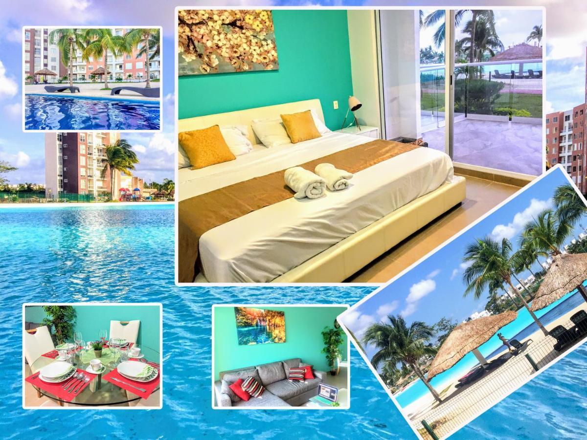 Escape Al Caribe Con Una Vista Impresionante En Pilarita'S Dream Lagoons カンクン エクステリア 写真